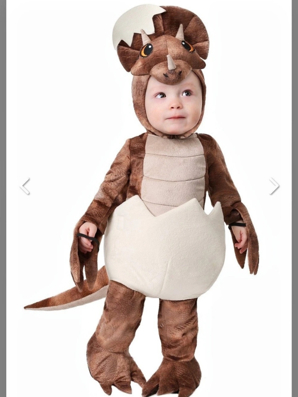 Baby Triceratops Dinosaur Costume size 3-6 months